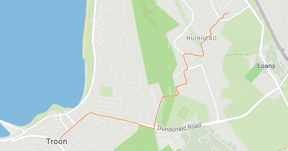 Morning jog to Troon parkrun | Strava