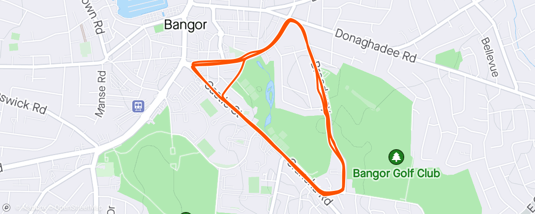 Map of the activity, Speed session