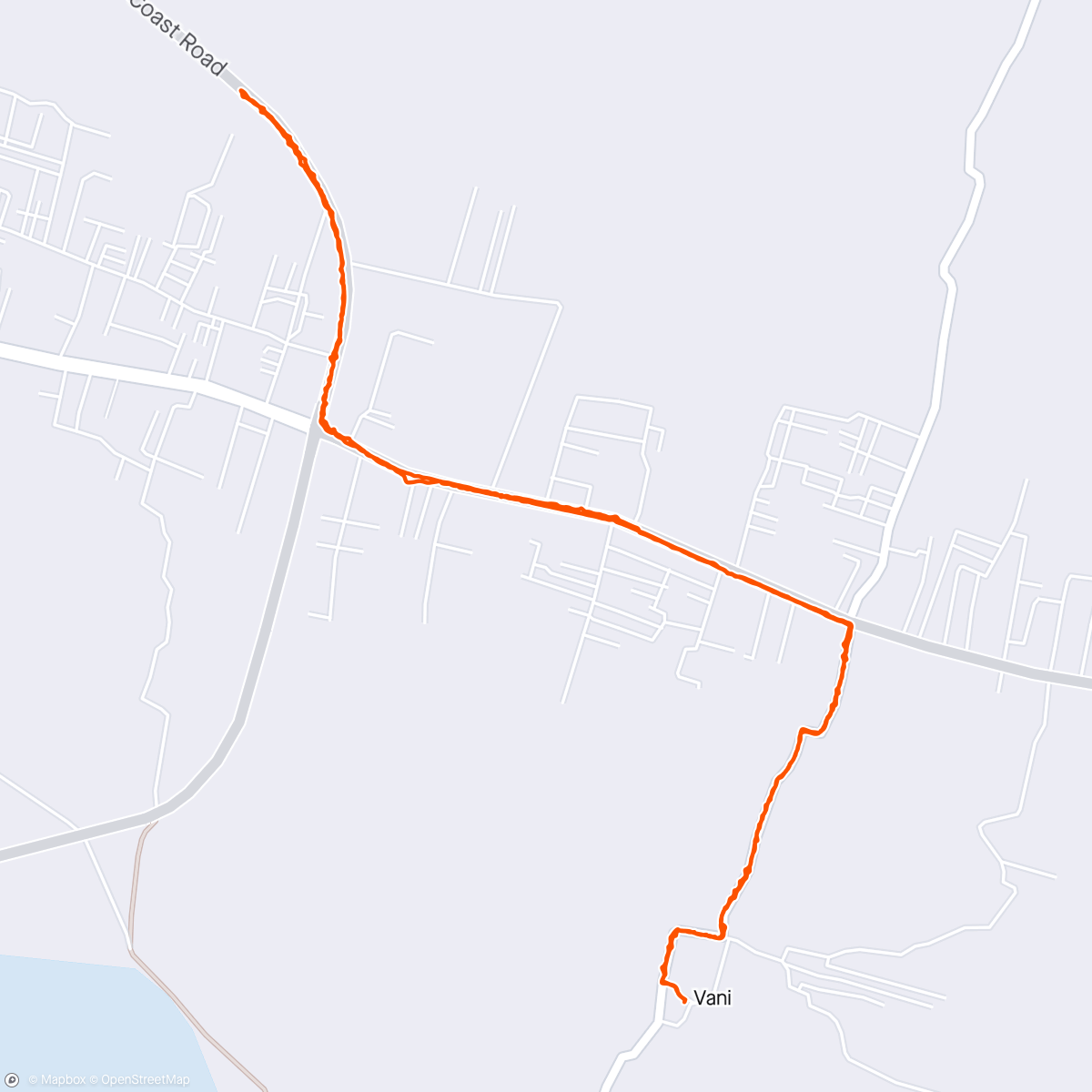 Map of the activity, Morning Walk and Run