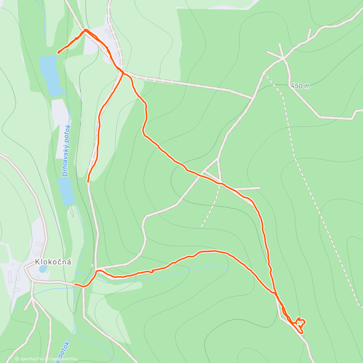 Map of the activity, Silvestrovska procházka u Martina 🚶🚶🌲🎉
