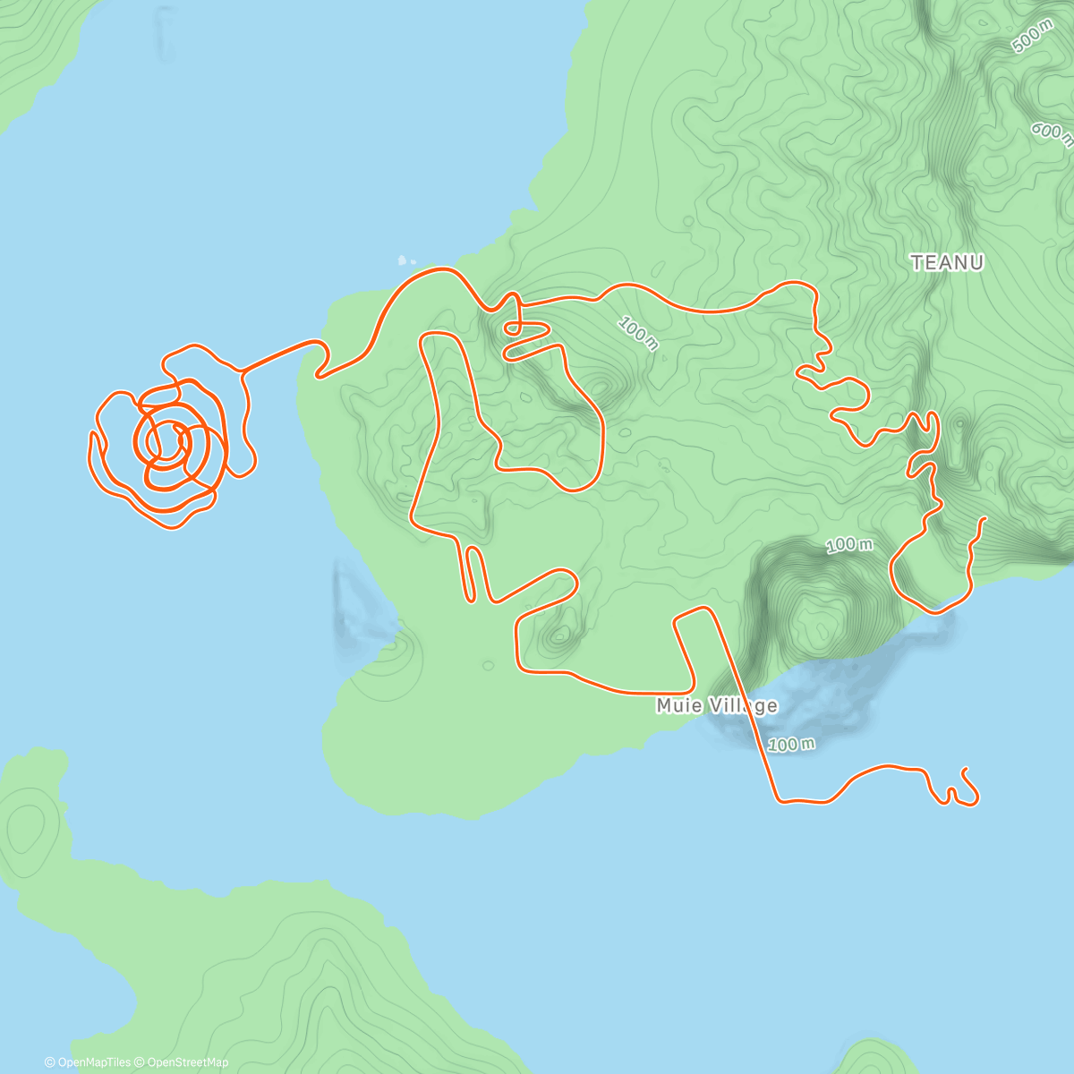 Карта физической активности (Zwift - Group Ride: DWGZ Endurance – Who Let the DWGZ Out?! (C) on Three Little Sisters in Watopia)