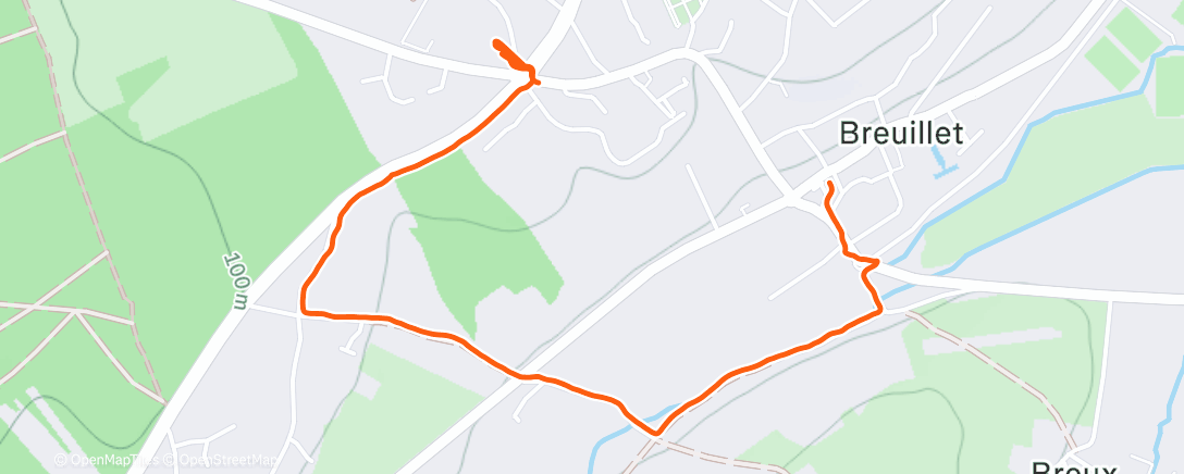 Map of the activity, Randonnée le matin