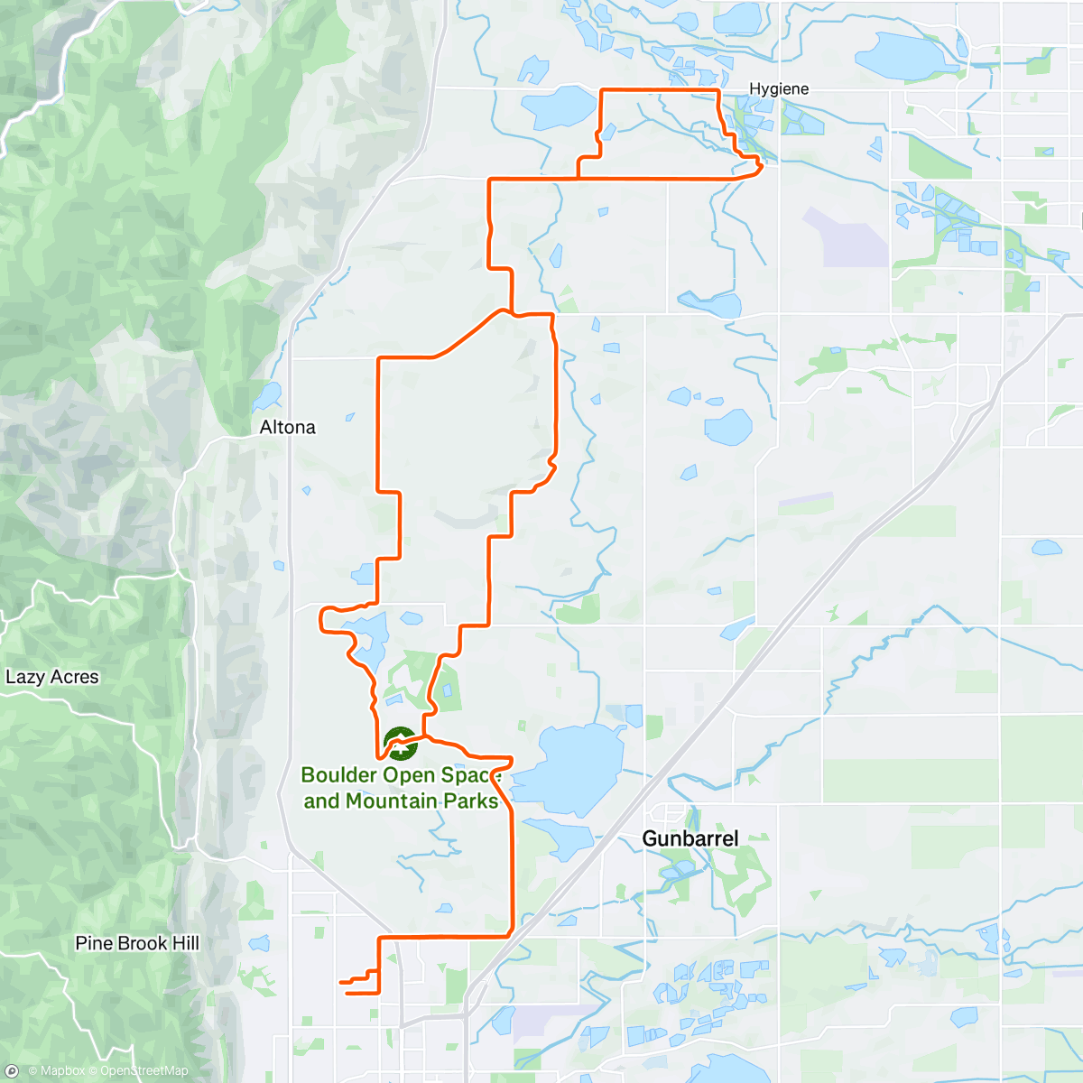 Map of the activity, Morning Ride