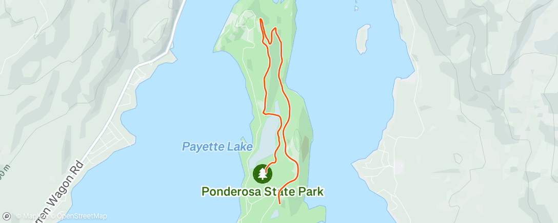 Map of the activity, Lily Marsh > Ridgeline > Fox run trail loop