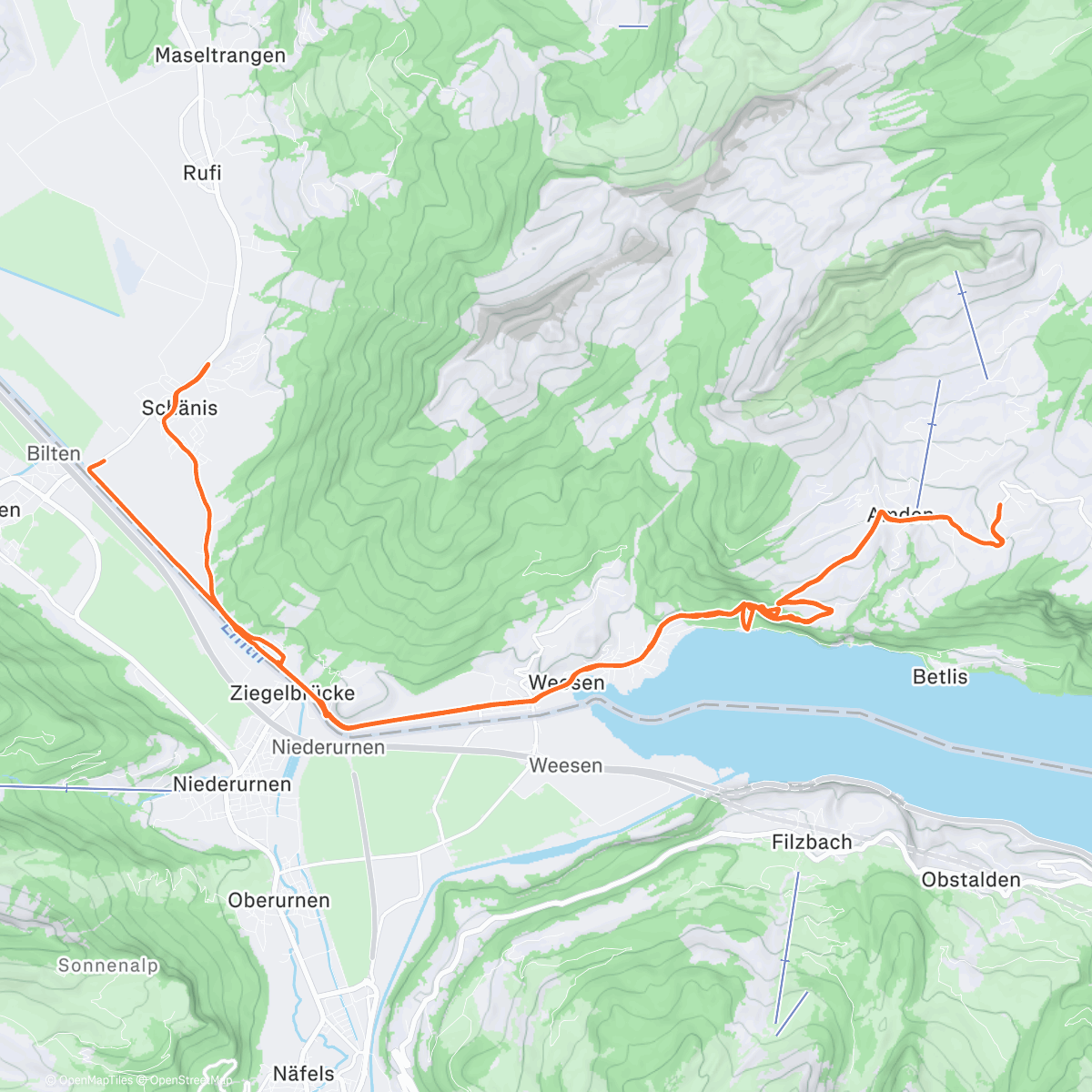 Map of the activity, Morning Ride