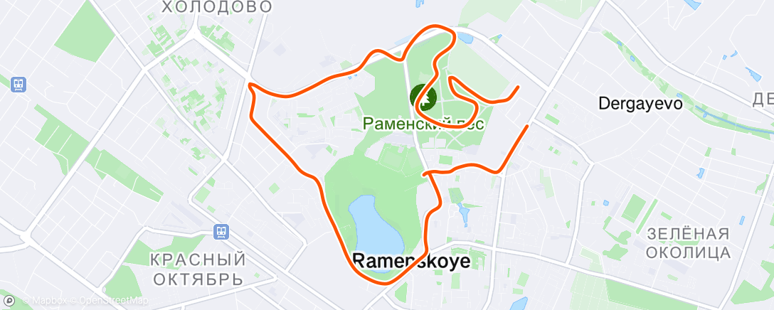 Map of the activity, Аэробно