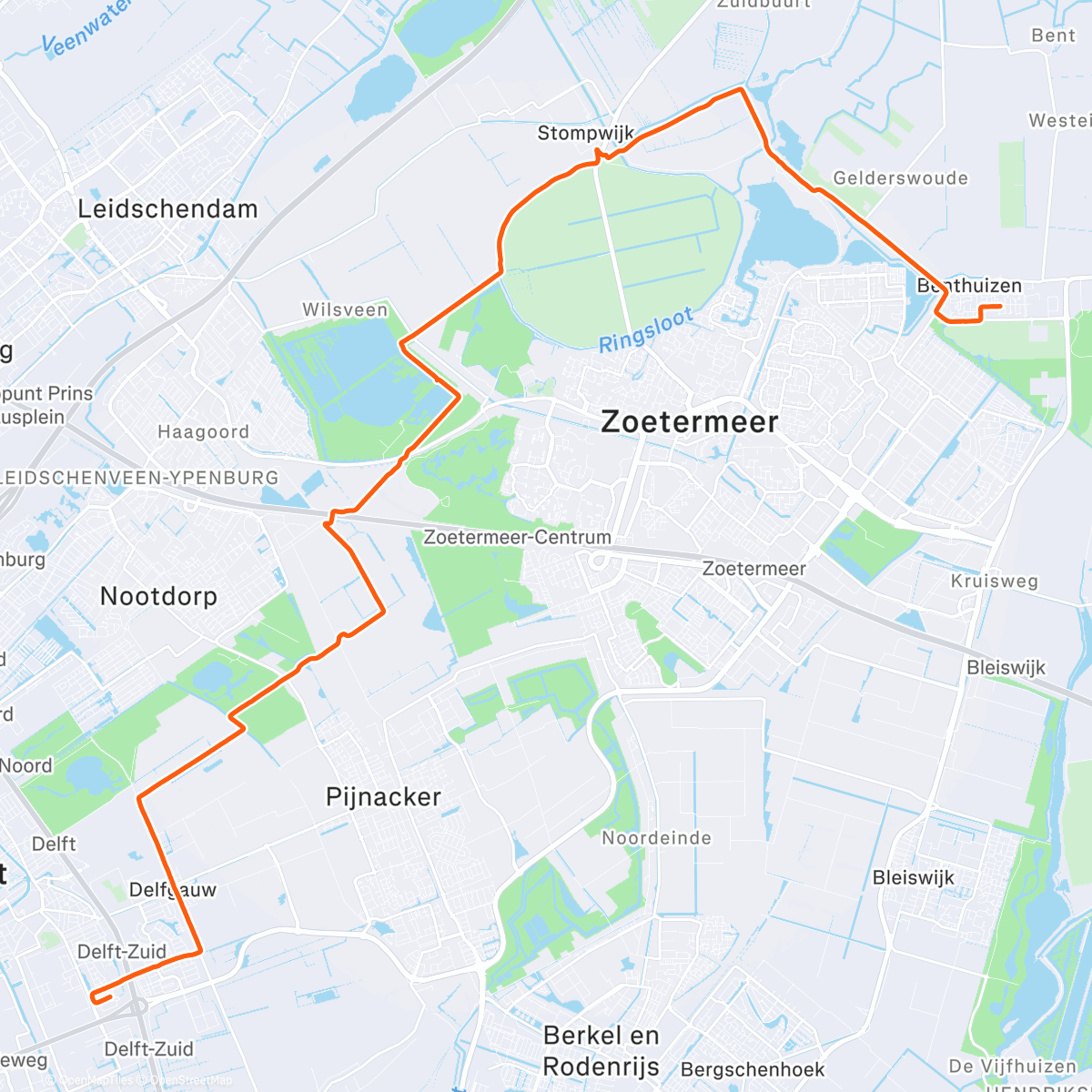 Map of the activity, Wowe 158 terug 2025