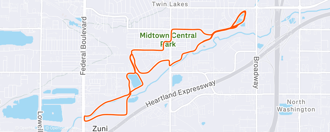 Карта физической активности (Morning Run)