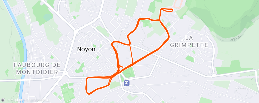 Map of the activity, Grand Prix Duathlon Noyon - Run/Bike/Run included