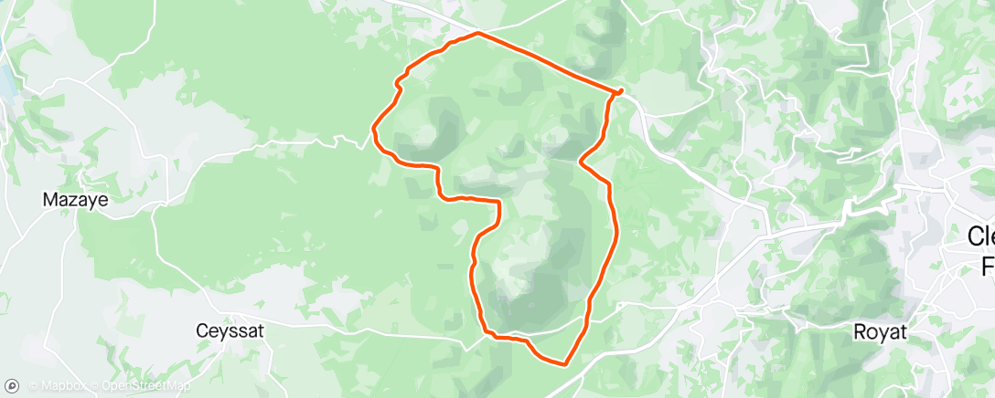 Map of the activity, Trail tour des Puy ☺️