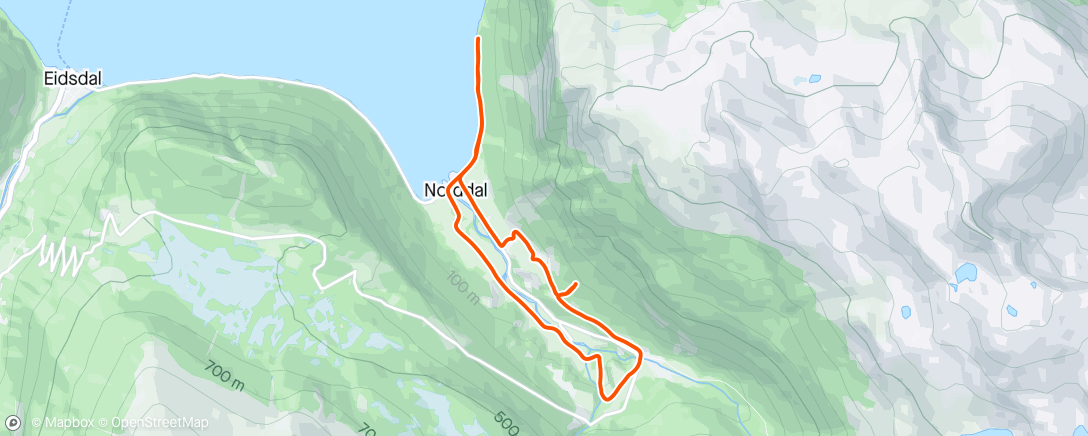 Map of the activity, Afternoon Trail Run 🌬️