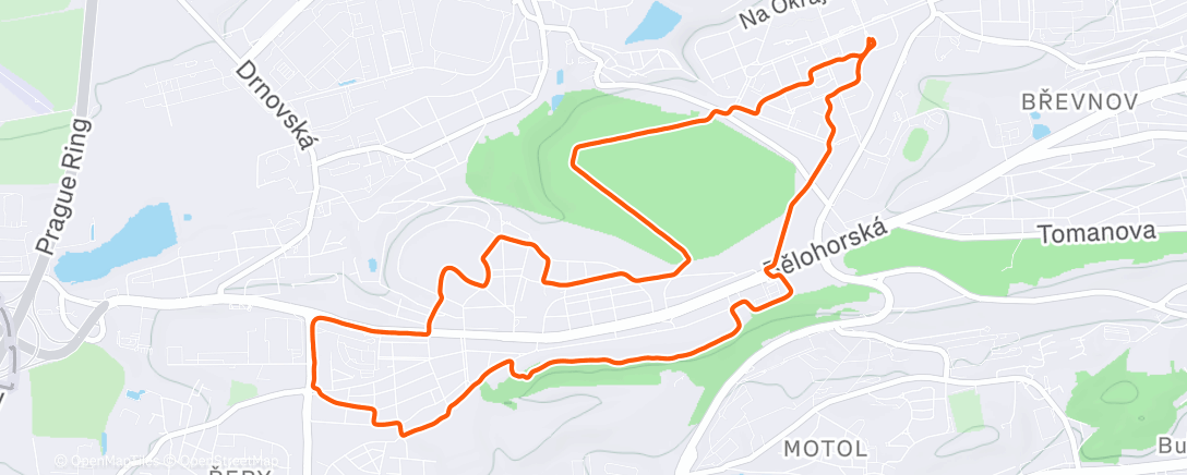 Mapa de la actividad, Jog