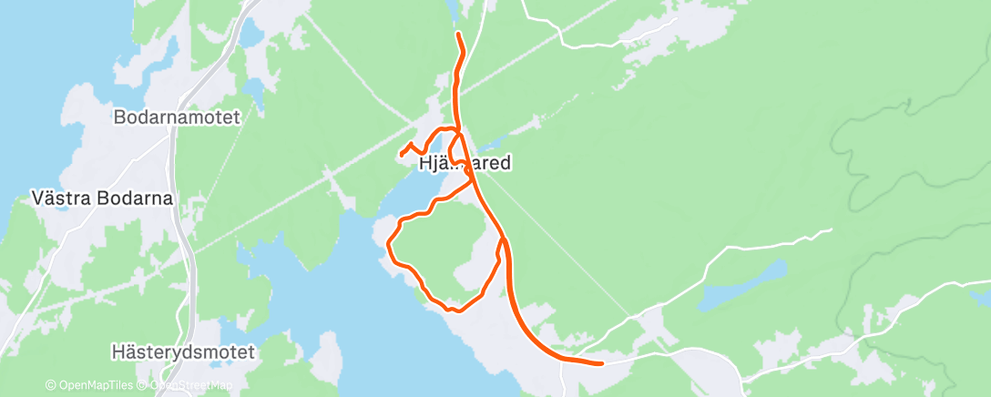 Map of the activity, Morning Run