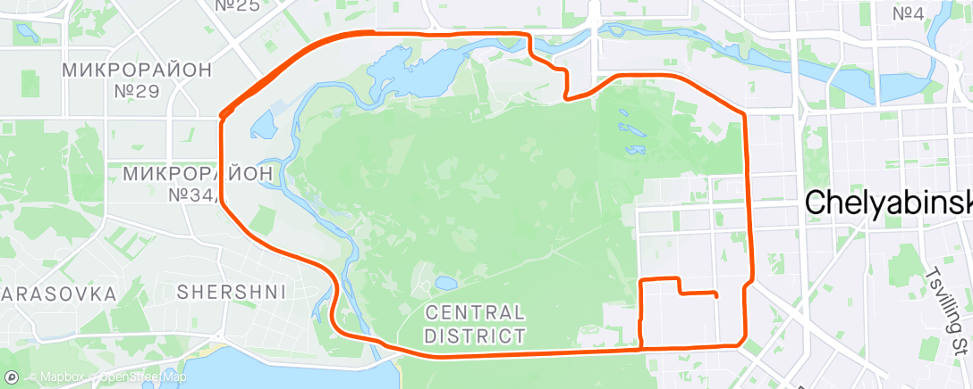 Map of the activity, Afternoon Ride, 13