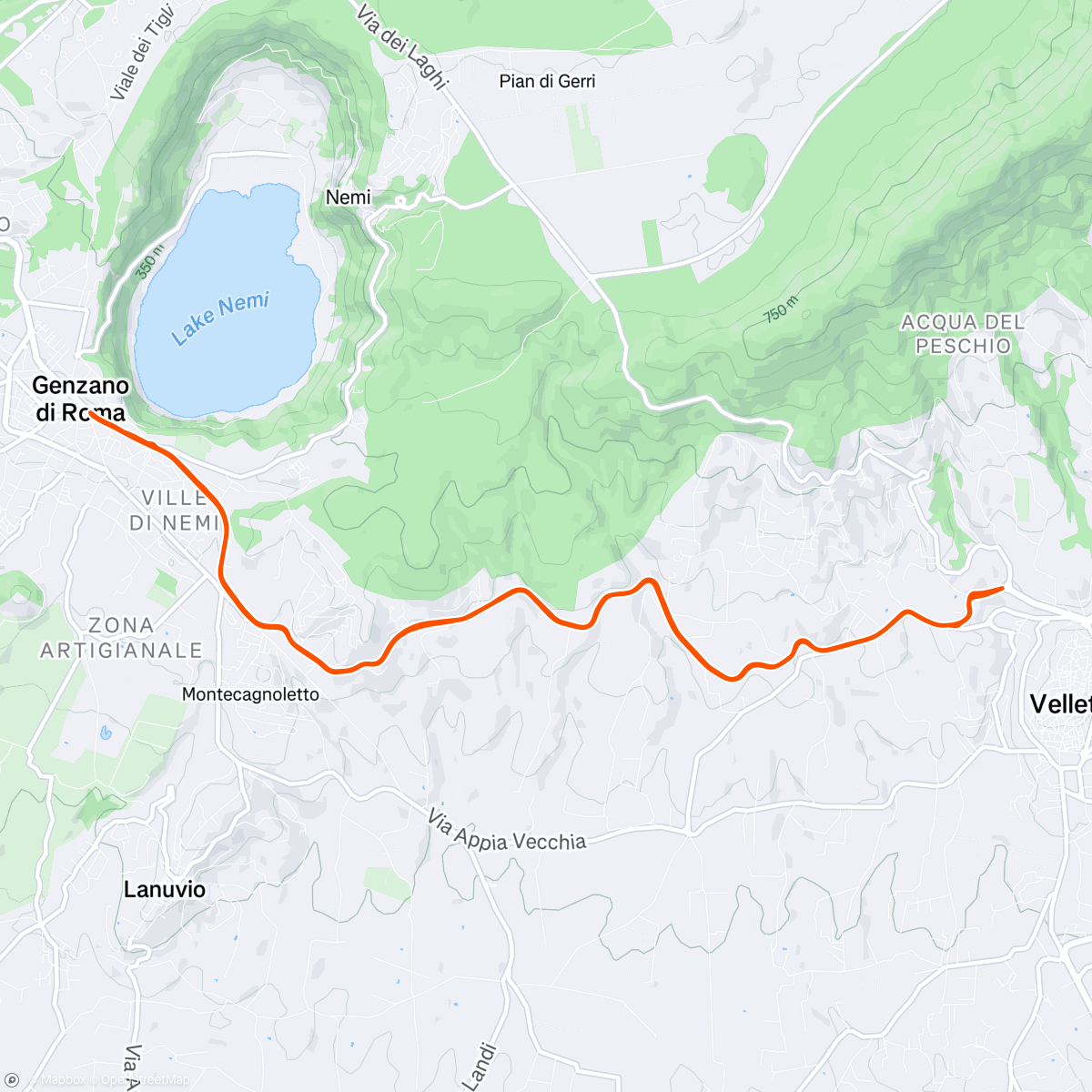 Map of the activity, Afternoon Ride