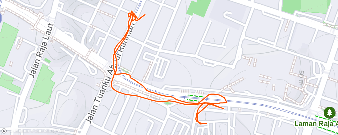 Map of the activity, Morning Walk