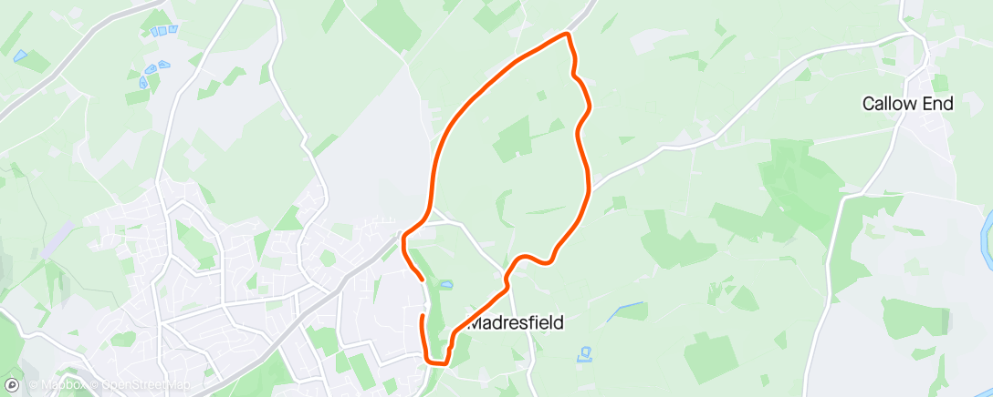 Map of the activity, Felt like lead in the legs