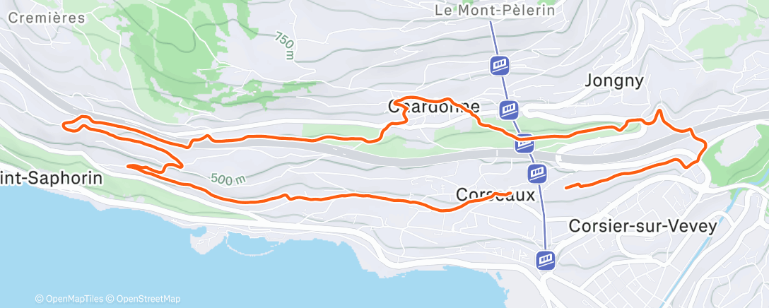 Map of the activity, Endurance