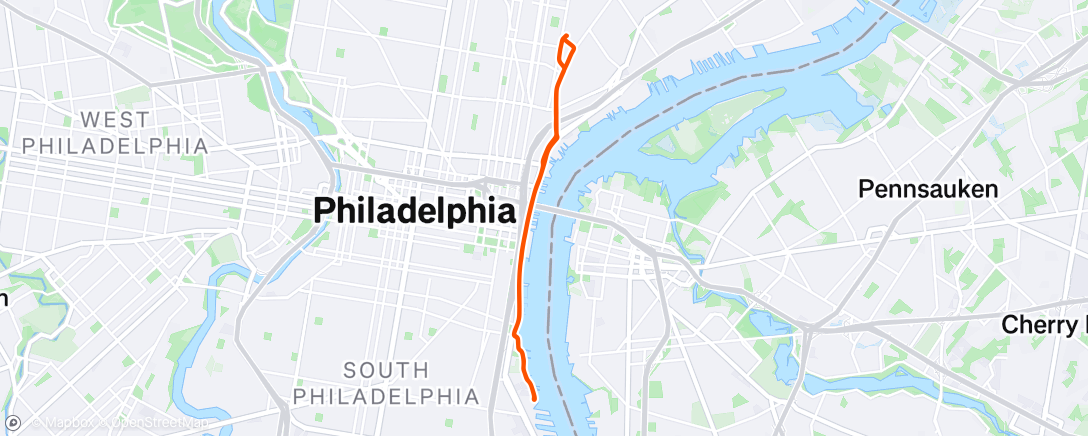 Map of the activity, Evening Ride