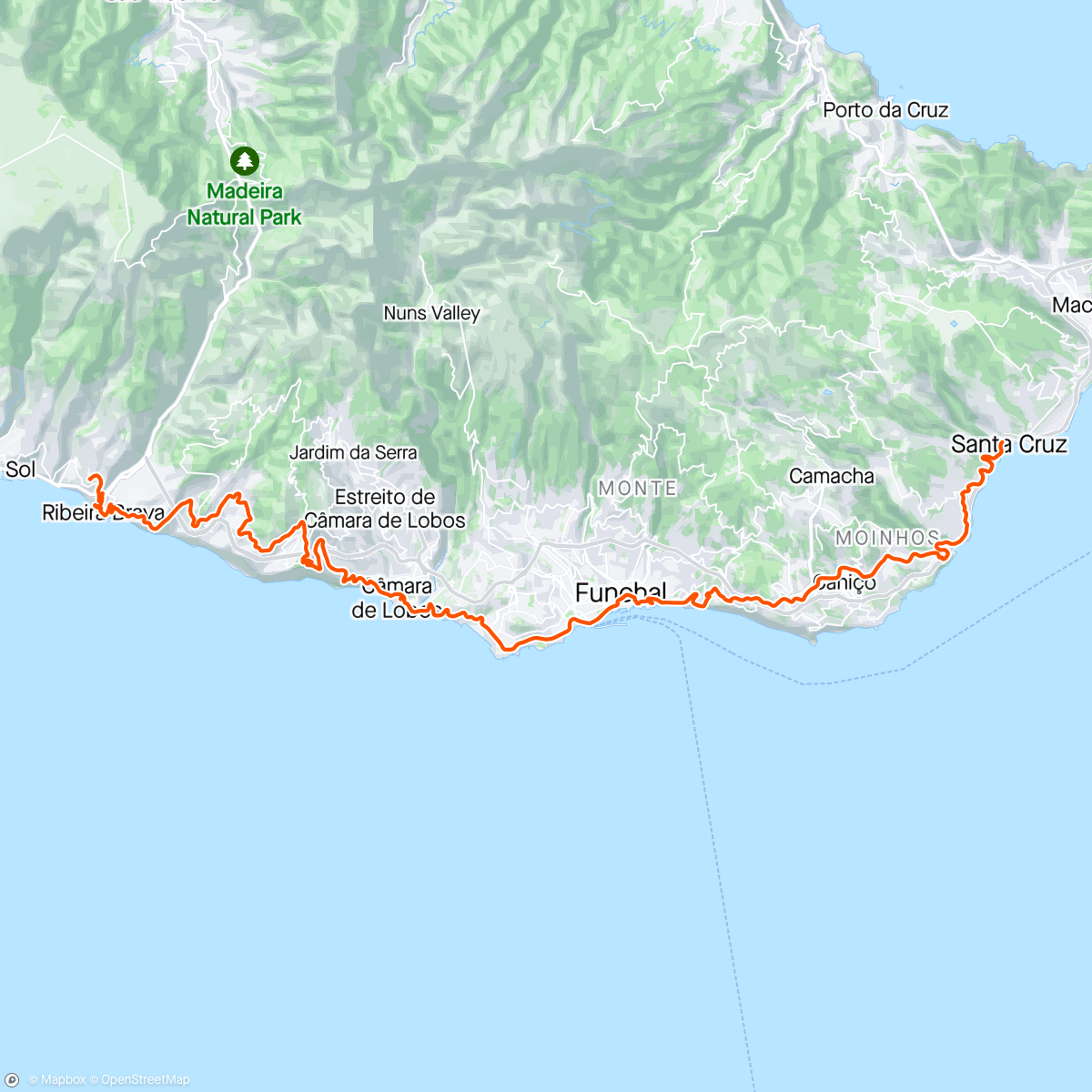 Map of the activity, Madeira Madness Day 7