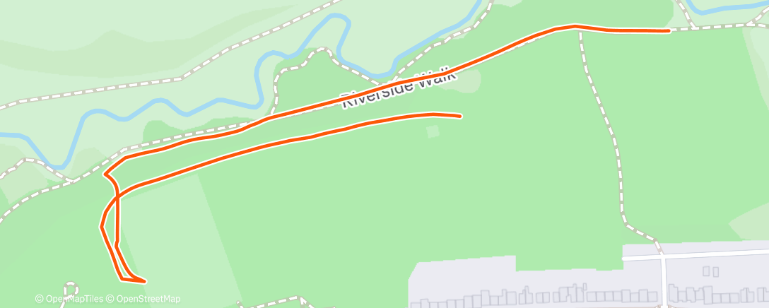 Map of the activity, Morning Run