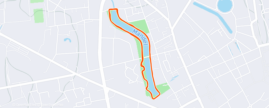 Map of the activity, Ochtendloop