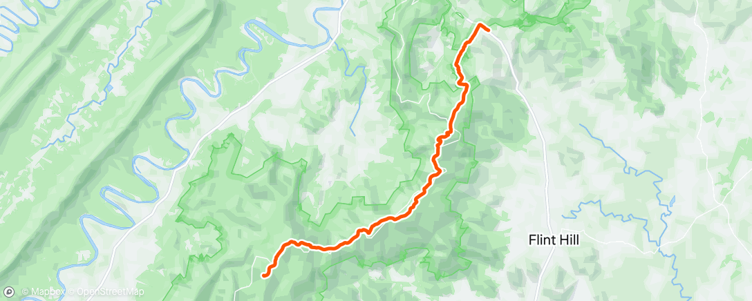 Map of the activity, Morning Hike