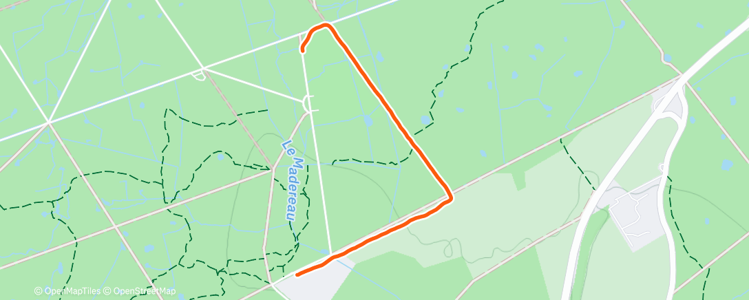 Map of the activity, Morning Run