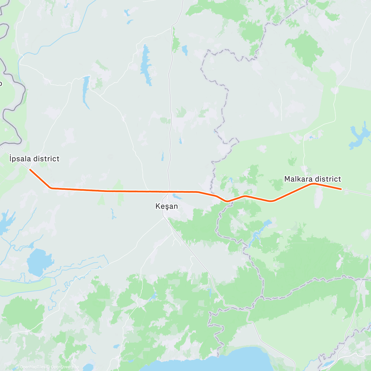 Map of the activity, 🌎 Worldrun Day 373: Malkara to Ipsala, 11,174.68 miles
