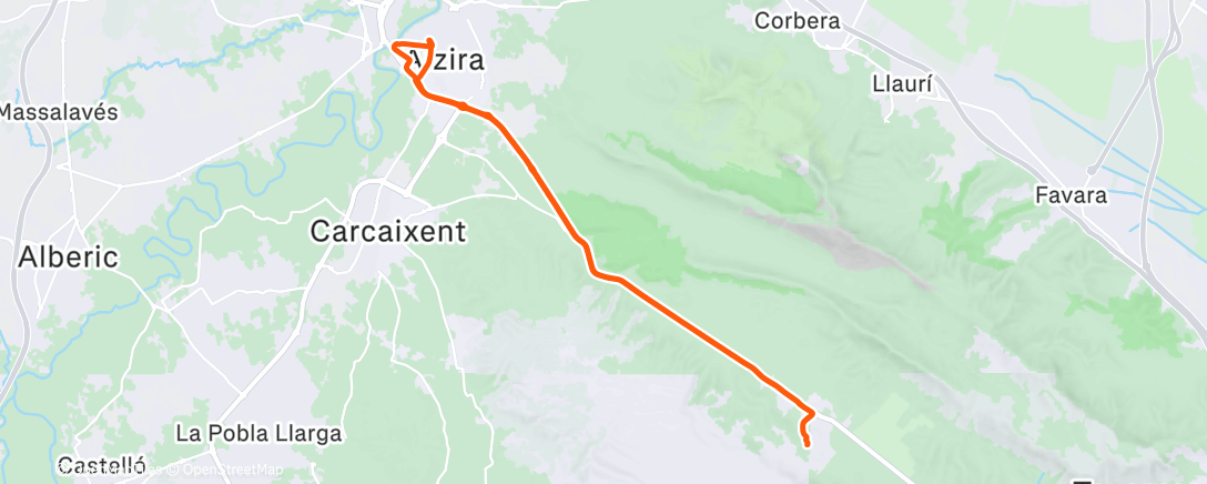 Map of the activity, Recovery