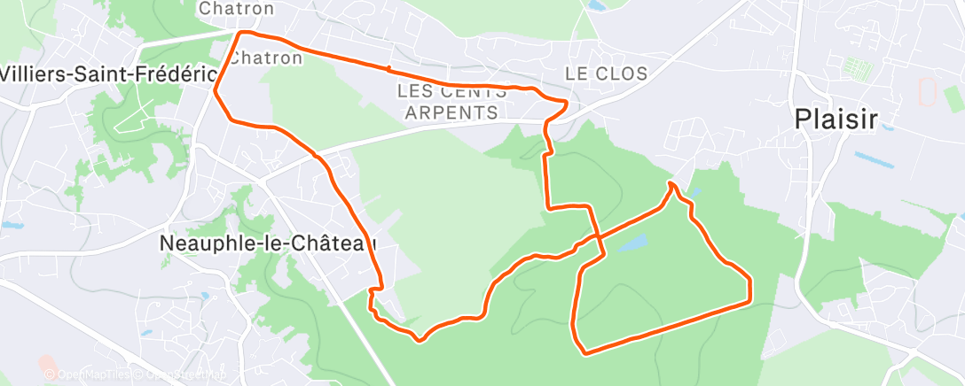 Map of the activity, Footing de Noël avec Carine 💕 et  les copains