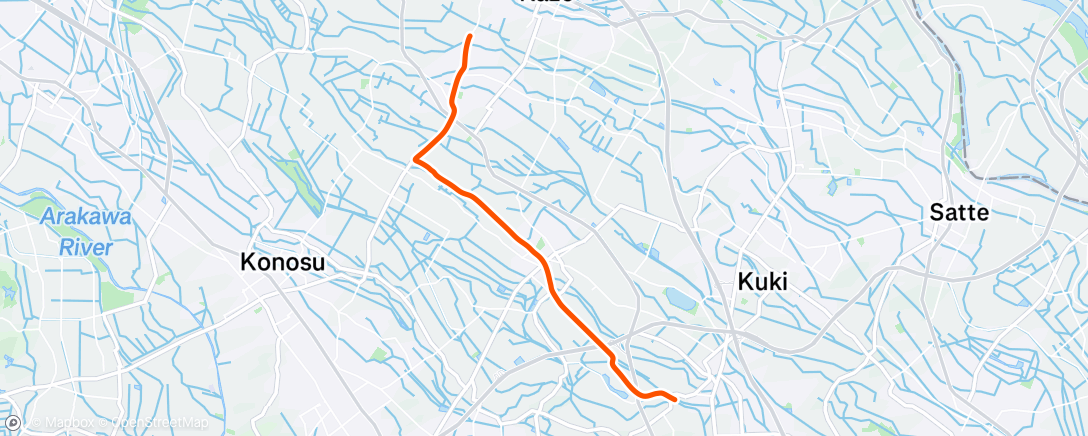 Map of the activity, 午後のライド