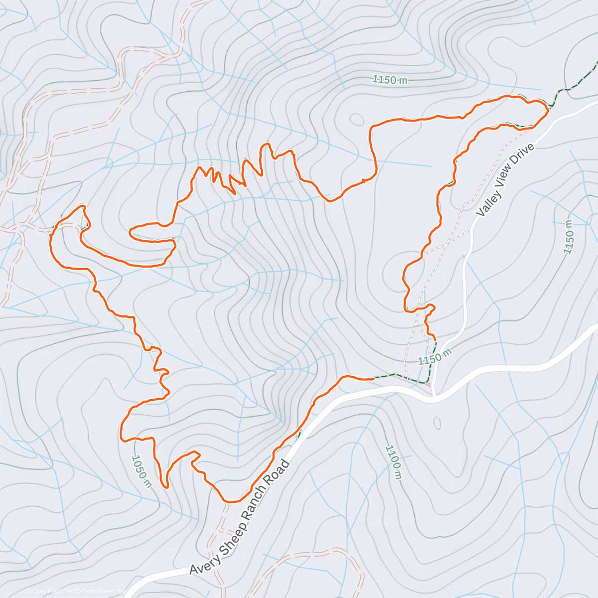 Map of the activity, Cowboy Loop