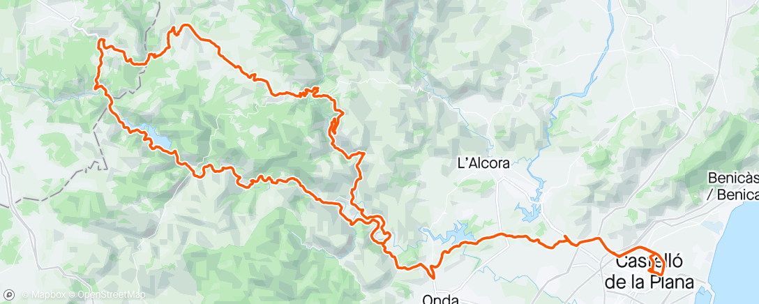 Map of the activity, Olba y Fuente de Rubielos