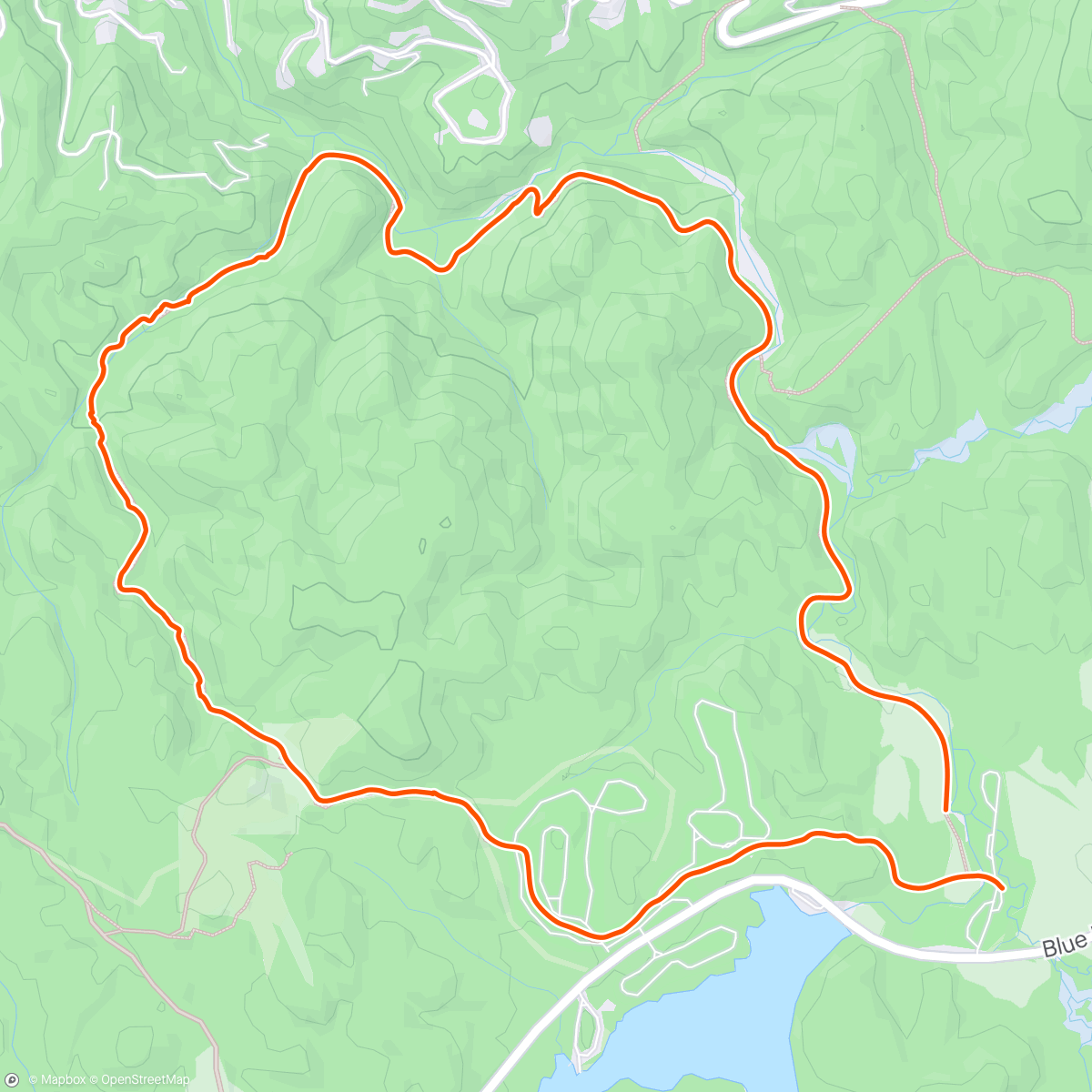 Map of the activity, Boone Fork Trail