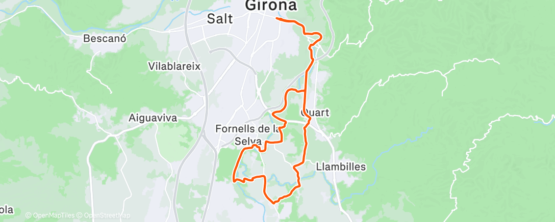 Map of the activity, Gravel