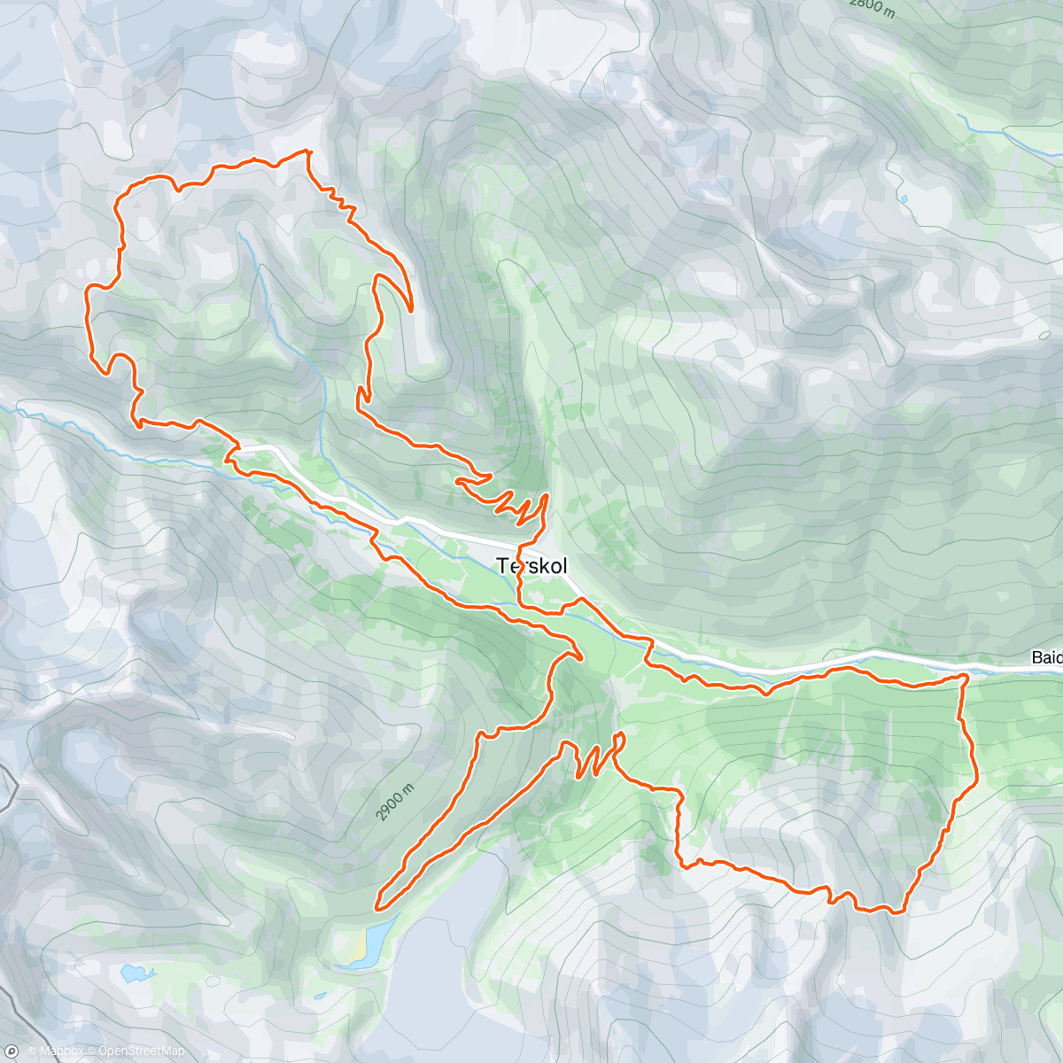 Map of the activity, Kahiani 40