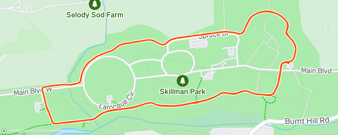 Map of the activity, Classic ski