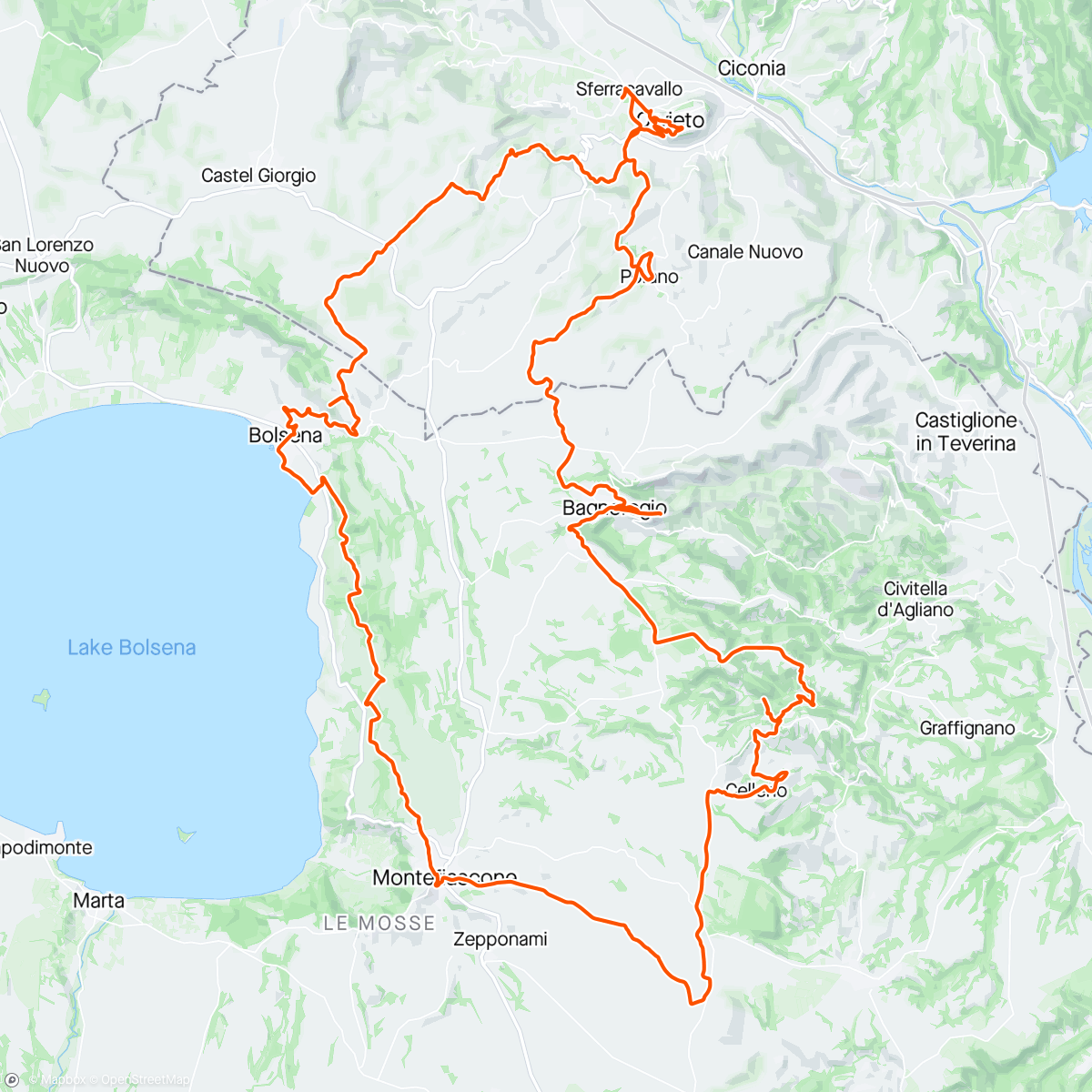 Map of the activity, Velzna trail corto 2024 🤩😅👍💪