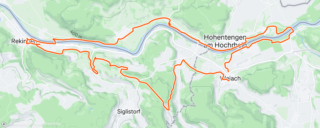 Map of the activity, Gravel Runde