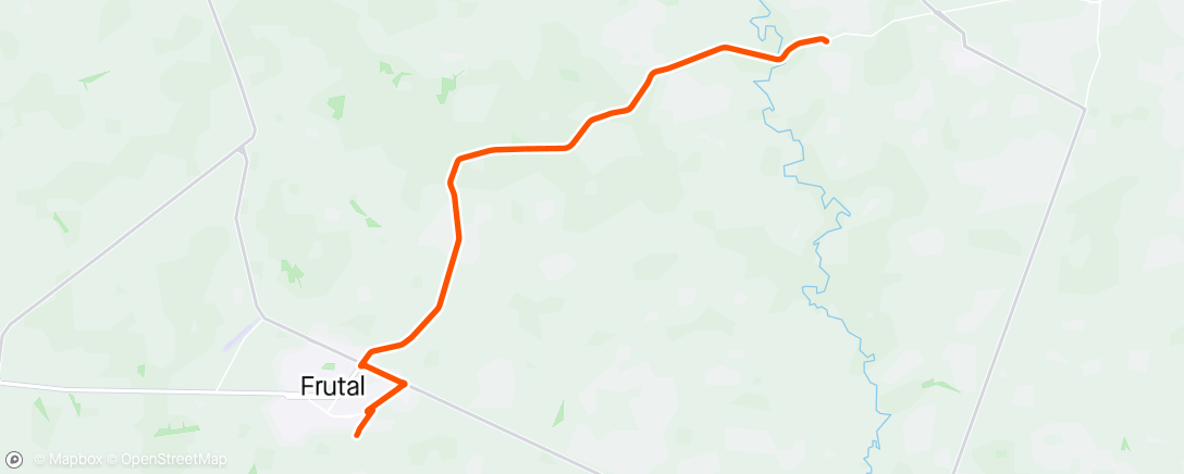 Map of the activity, Treino Road