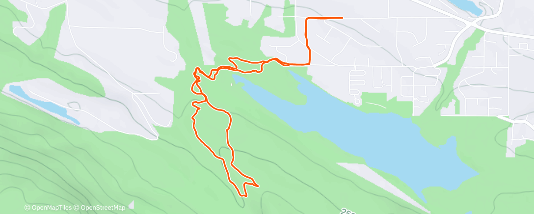 Карта физической активности (Lunch Mountain Bike Ride)