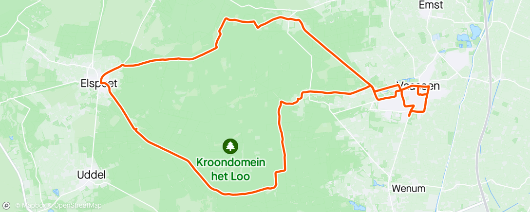 Map of the activity, Namiddagrit met Wilma