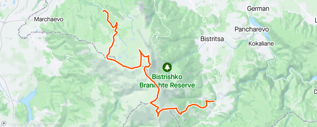 Map of the activity, Витошката дузина (зимно)