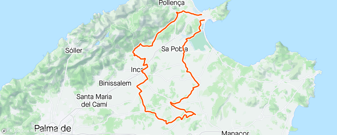 Map of the activity, Last ride