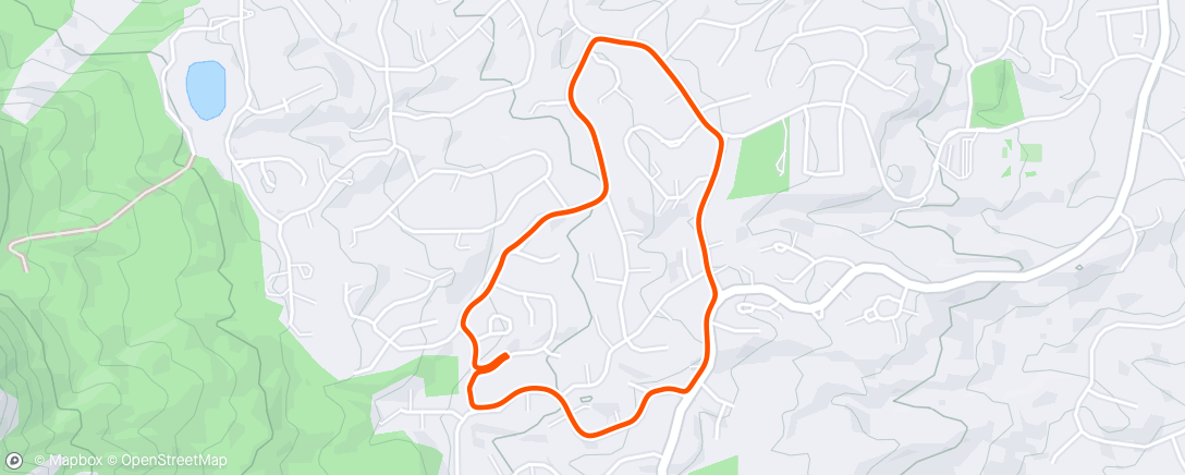 Map of the activity, Afternoon Hike