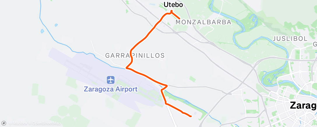 Map of the activity, Morning Ride