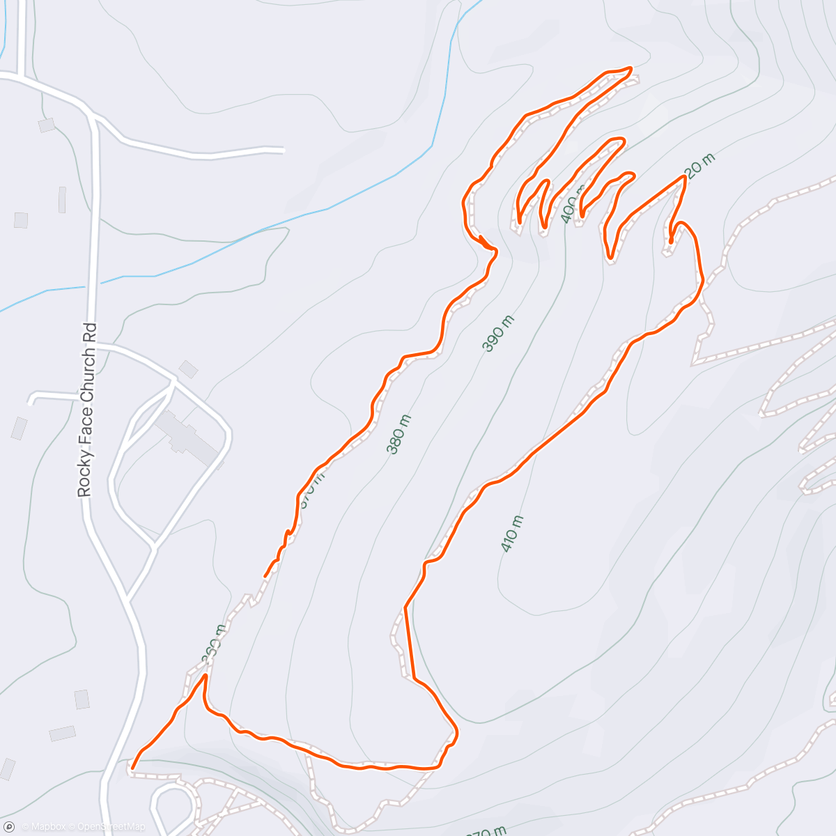 Map of the activity, Prison Camp Trail Loop