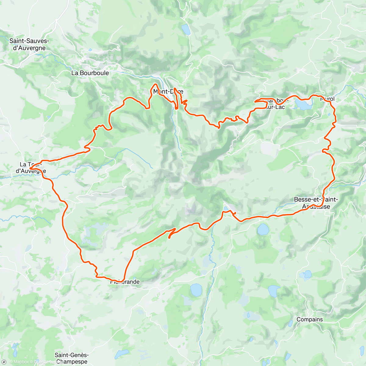 Map of the activity, Sortie vélo le matin