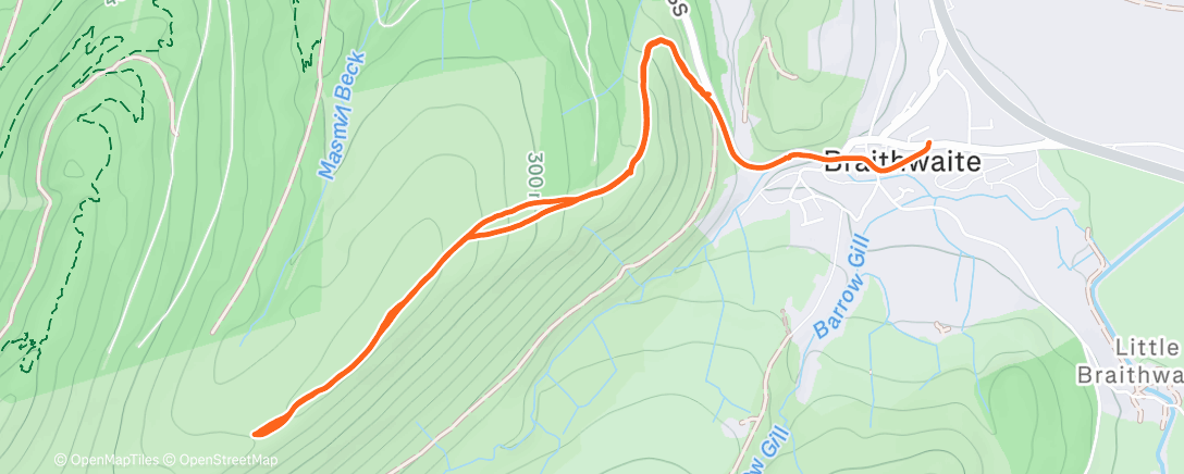 Map of the activity, Morning Walk